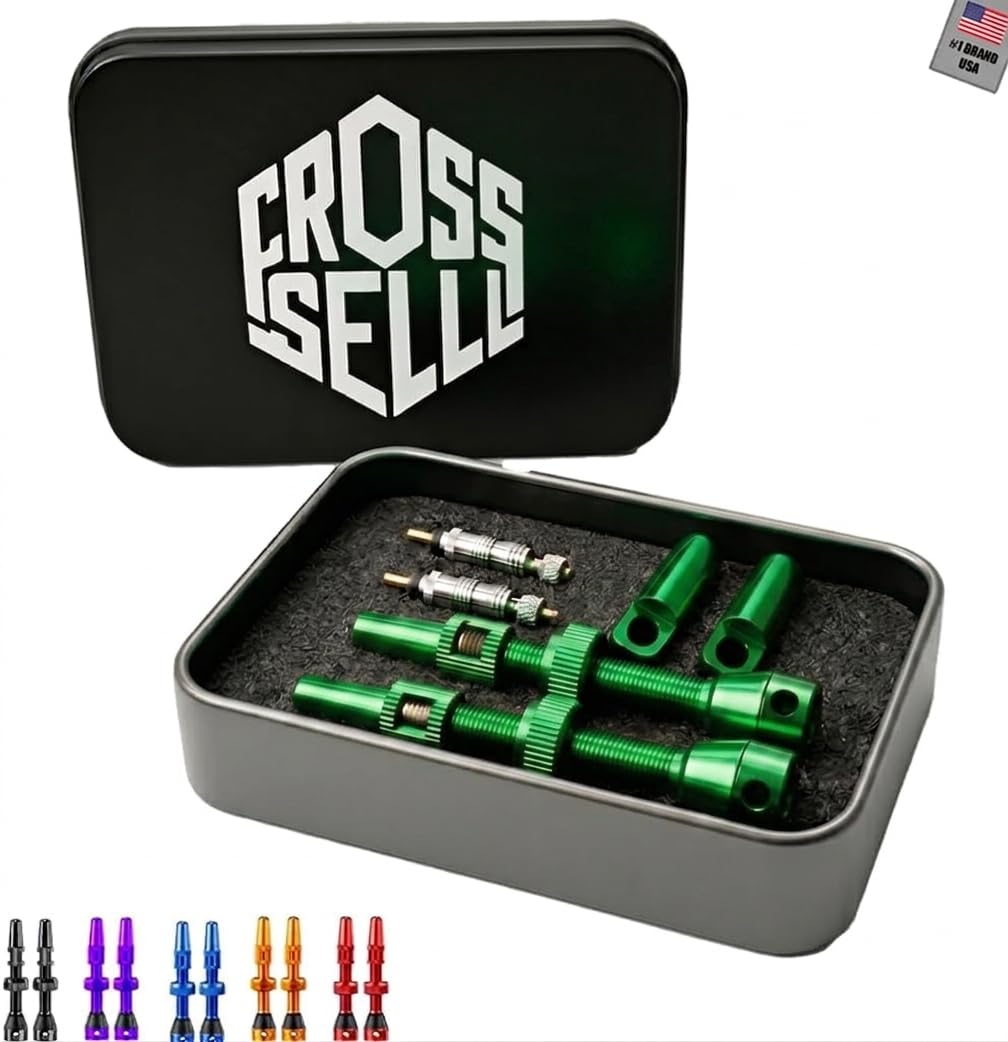 Amazon.co.jp: CROSSSELL 44mm チューブレス仏式バルブステムキット